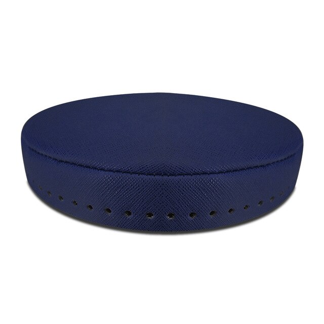 Saco de couro base shaper fundo tricô crochê sacos bolsa peças acessórios feminino fundo artesanal redondo artesanato crochê almofada: Blue