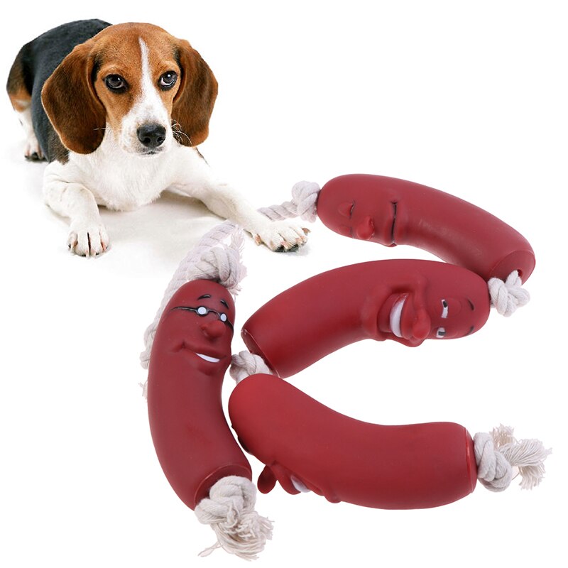Sjove kæledyr hund legetøj pølse knirkende legetøj til kæledyr sunde latex hund legetøj til hund engros kæledyr legetøj kæledyr forsyninger