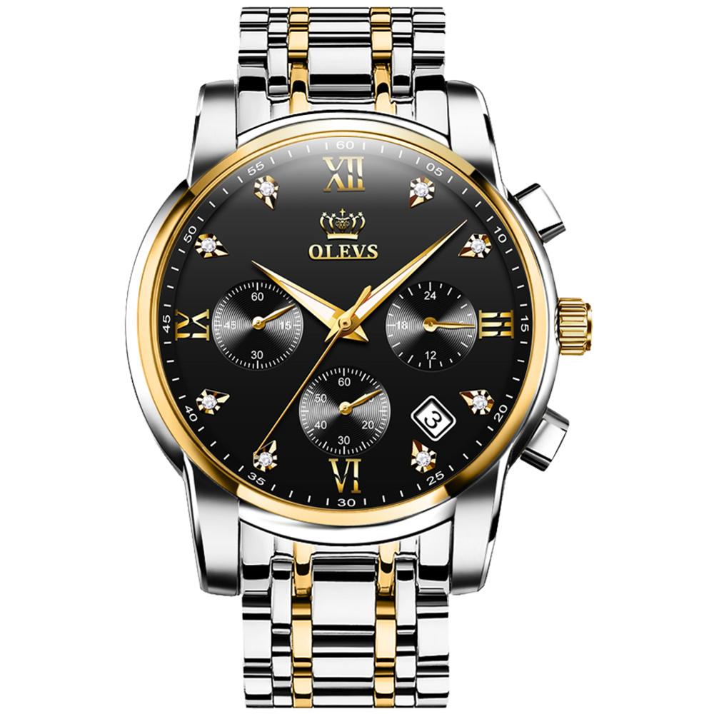 Montre de luxe pour hommes, de luxe, en or, 18k