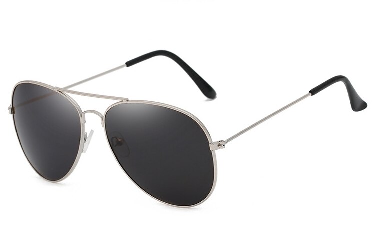 neue Pilot Spiegel Sonnenbrille Frauen/Männer Luxus Sonnenbrille Frauen Vintage Outdoor Driving Oculos De Sol UV400: C12 Silver Black