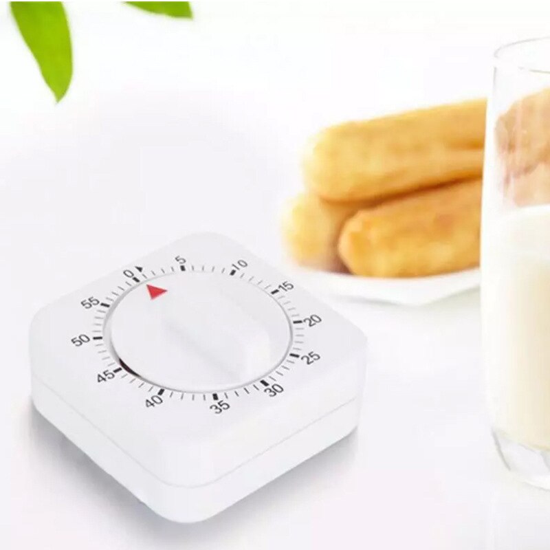 Small Quad Mini Kitchen Timer 60 Minute Count Cooking Sleep Alarm Clock Mechanical Stopwatch Clock Office Conference Alarm Clock