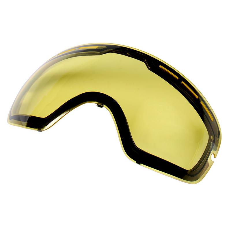 GOG-201 Lens Geel Opgeluisterd Magnetische Lens Voor Ski Goggles Anti-Fog UV400 Sferische Ski Bril Night Skiën Lens