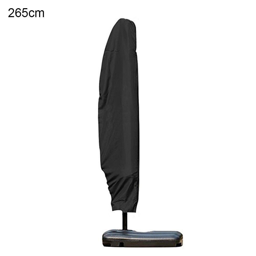 Waterdichte oxford doek voor buitenpatio, parasolhoes voor buiten, weerbestendige parasolhoes voor tuin, cantilever parasol, regenhoes: Donkergrijs