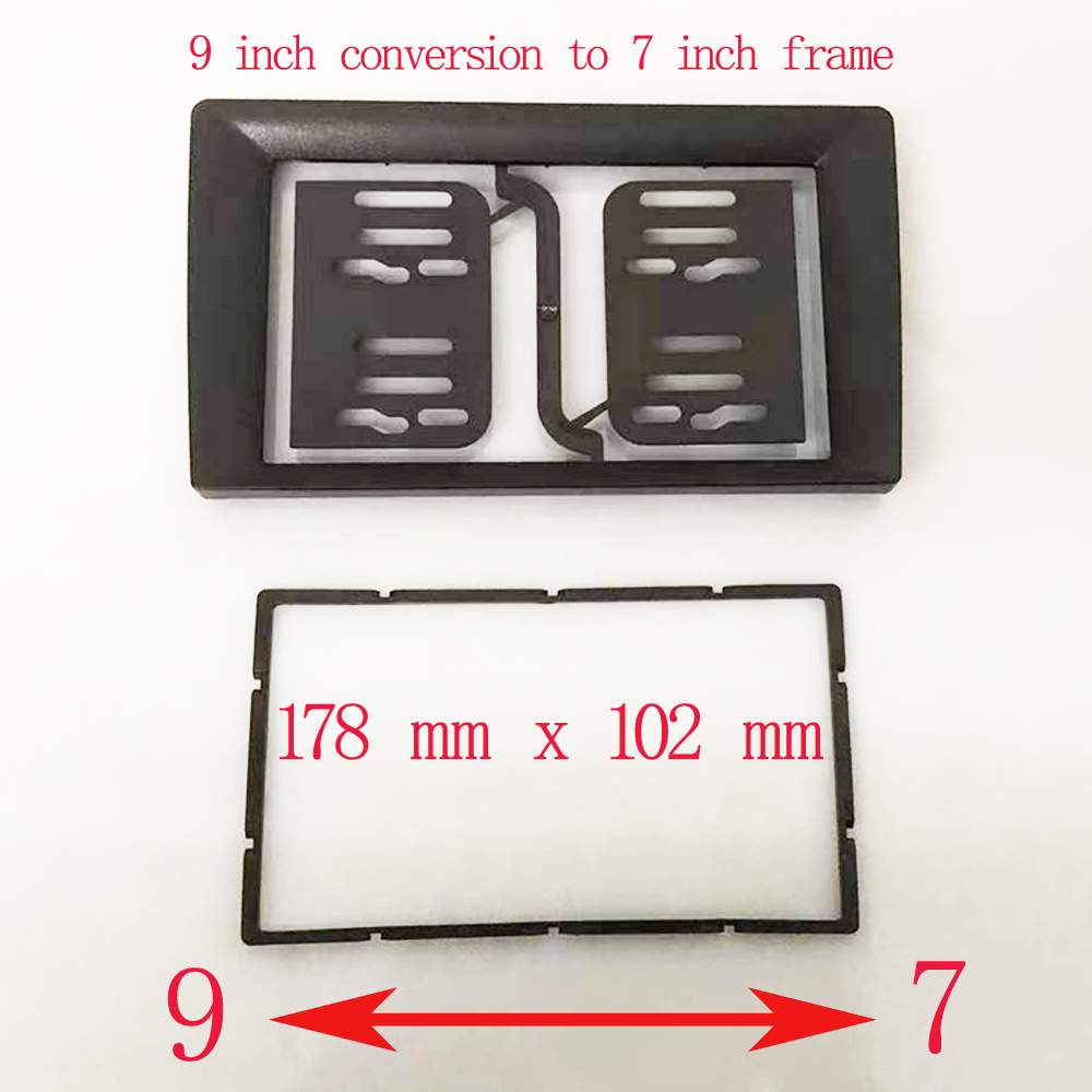 9 Inch 10 Inch Tot 7 Inch Frame 2 Din Frame Geschikt Voor Alle Auto Modellen Center Console Radio Android systeem: 9 to 7