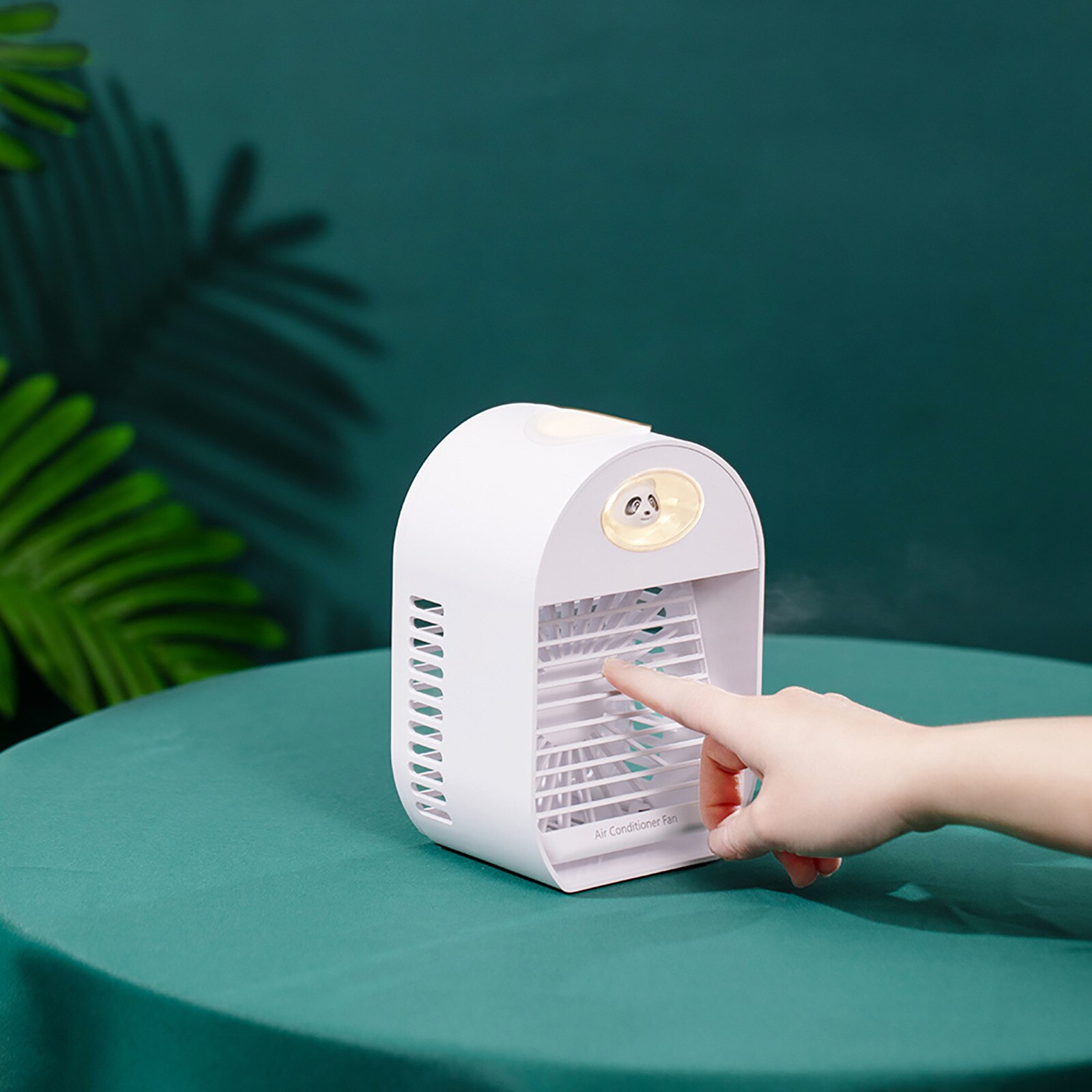 Mini Air Cooler Desktop Small Air Conditioner Home Dormitory Outdoor Fan Movable Air Cooler Desktop Office Air Conditioning Fan