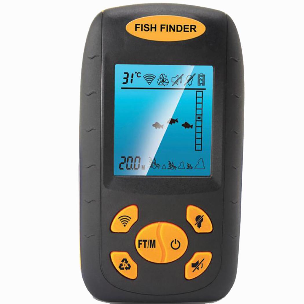 Portable Water Depth Temperature Fishing Fish for amateur and fishermen. Finder Fishfinder
