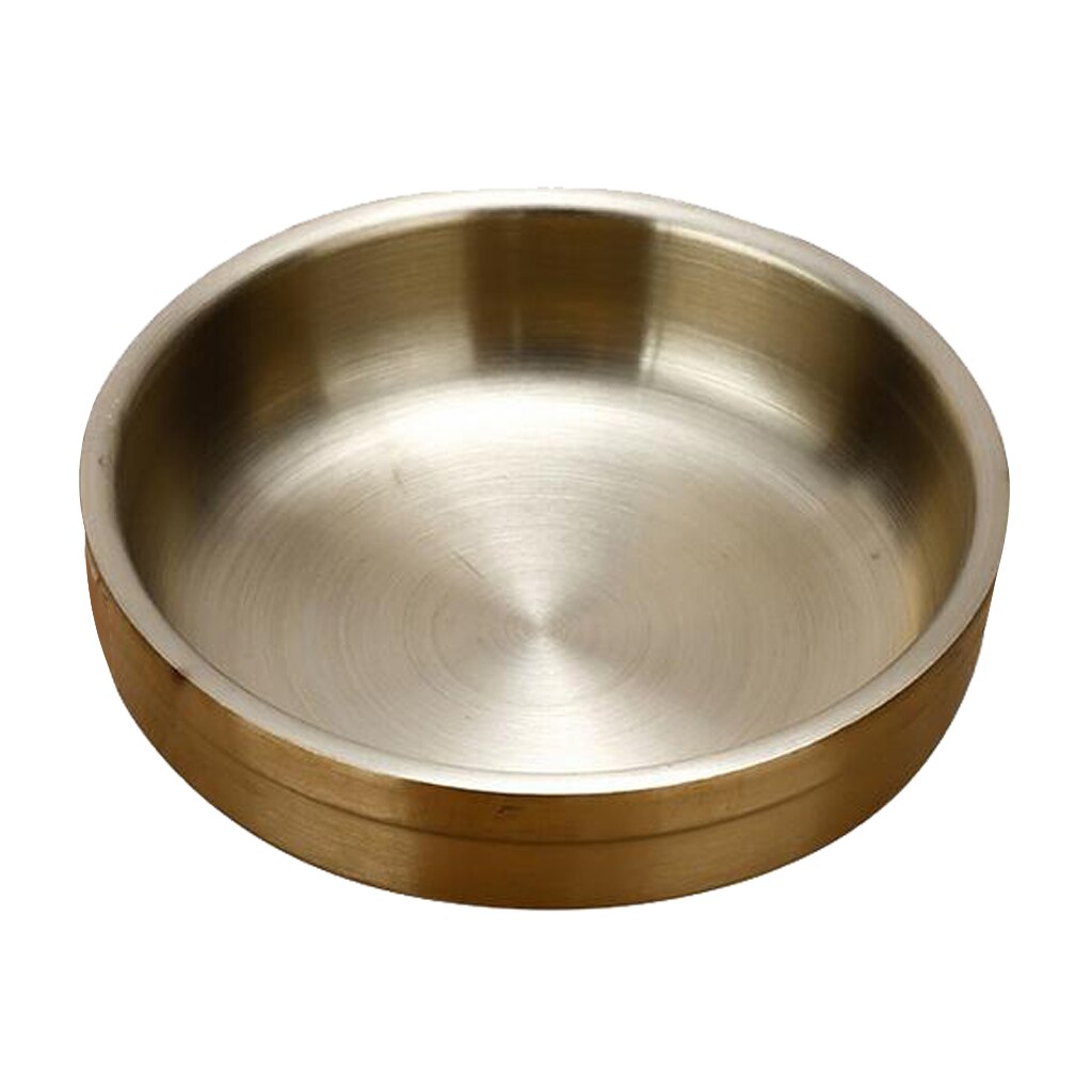 Stainless Steel Home Round Tableware Soy Sauce Wasabi Edible Oil Dish Bowl