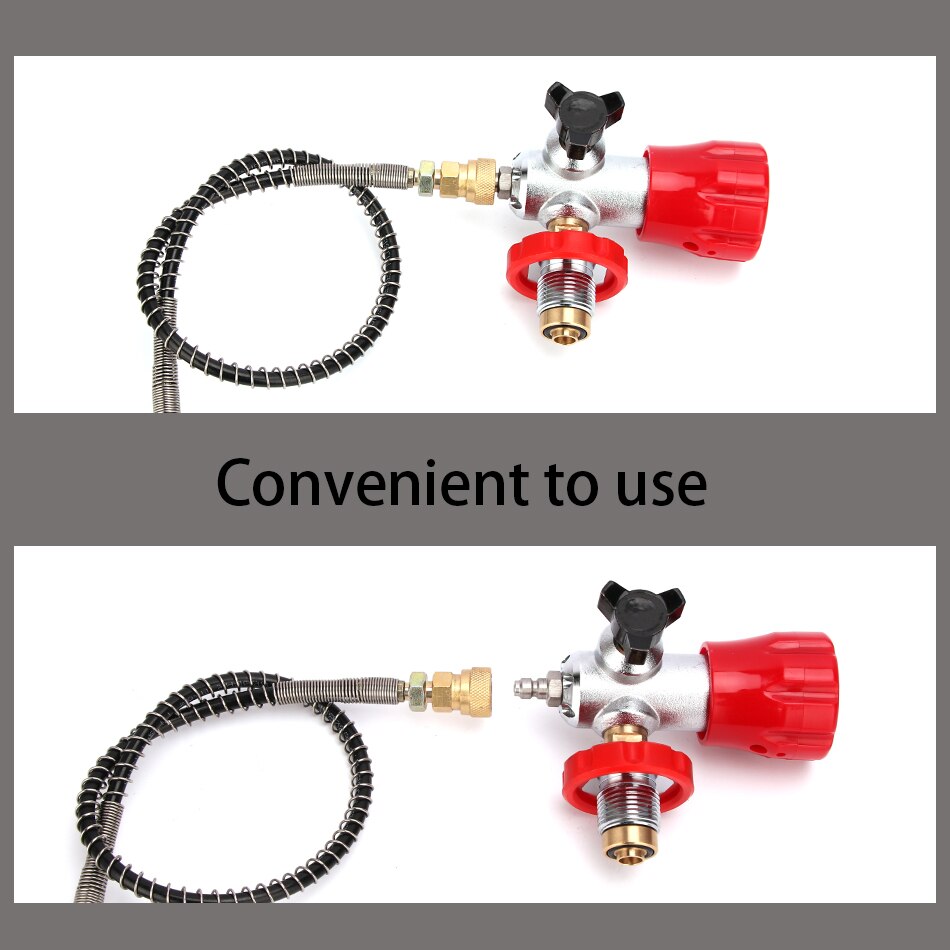 PCP Scuba Diving Valve CO2 Upgraded Filling Station for Carbon Fiber Cylinder Air Inflation to Small HPA Tank Refill Adapter