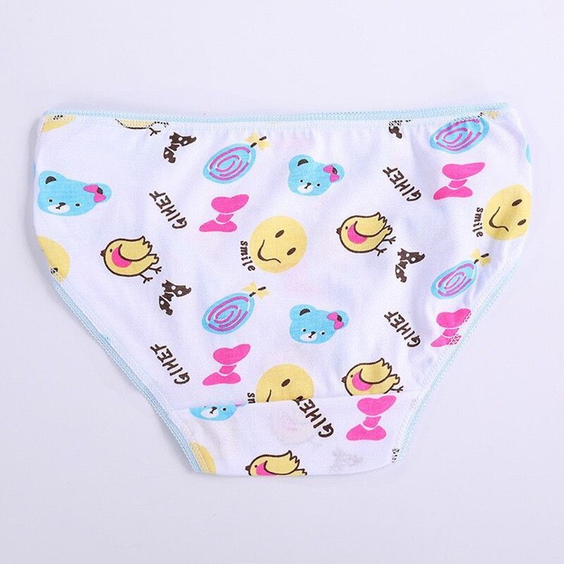 12Pcs /Lot Baby Girls Briefs Underwears Children Short Underpants Kids Panties 1-12Years