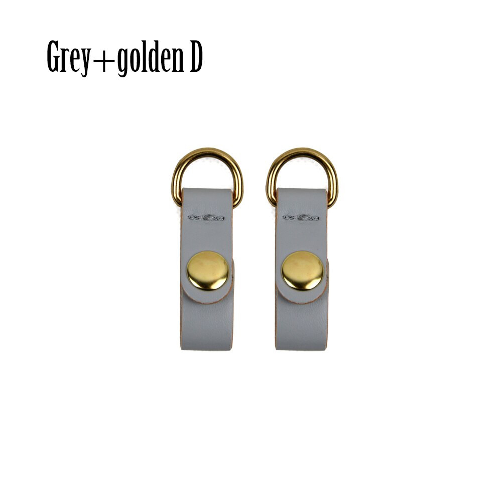 TANQU Nuovo 1 Coppia 2 pezzi Chiusura a Clip di Fissaggio per Obag Faux Della Cinghia di Cuoio Clip del Gancio per il Opocket O sacchetto: grey golden