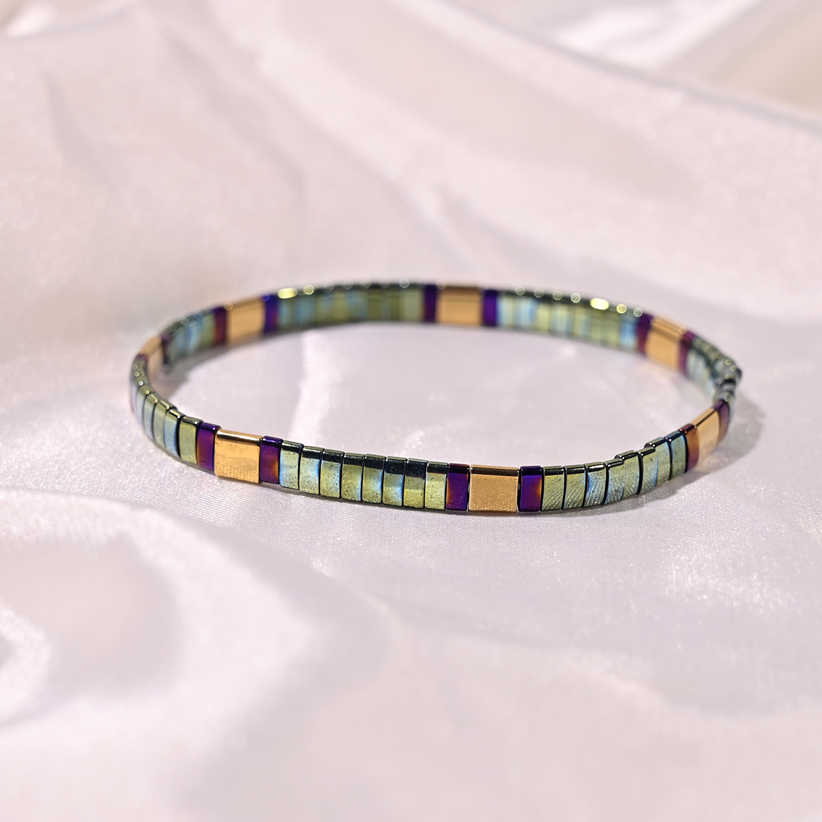 Tila contas pulseira para mulheres moda novo design hematita empilhável colorido charme pulseras femme jóias acessórios