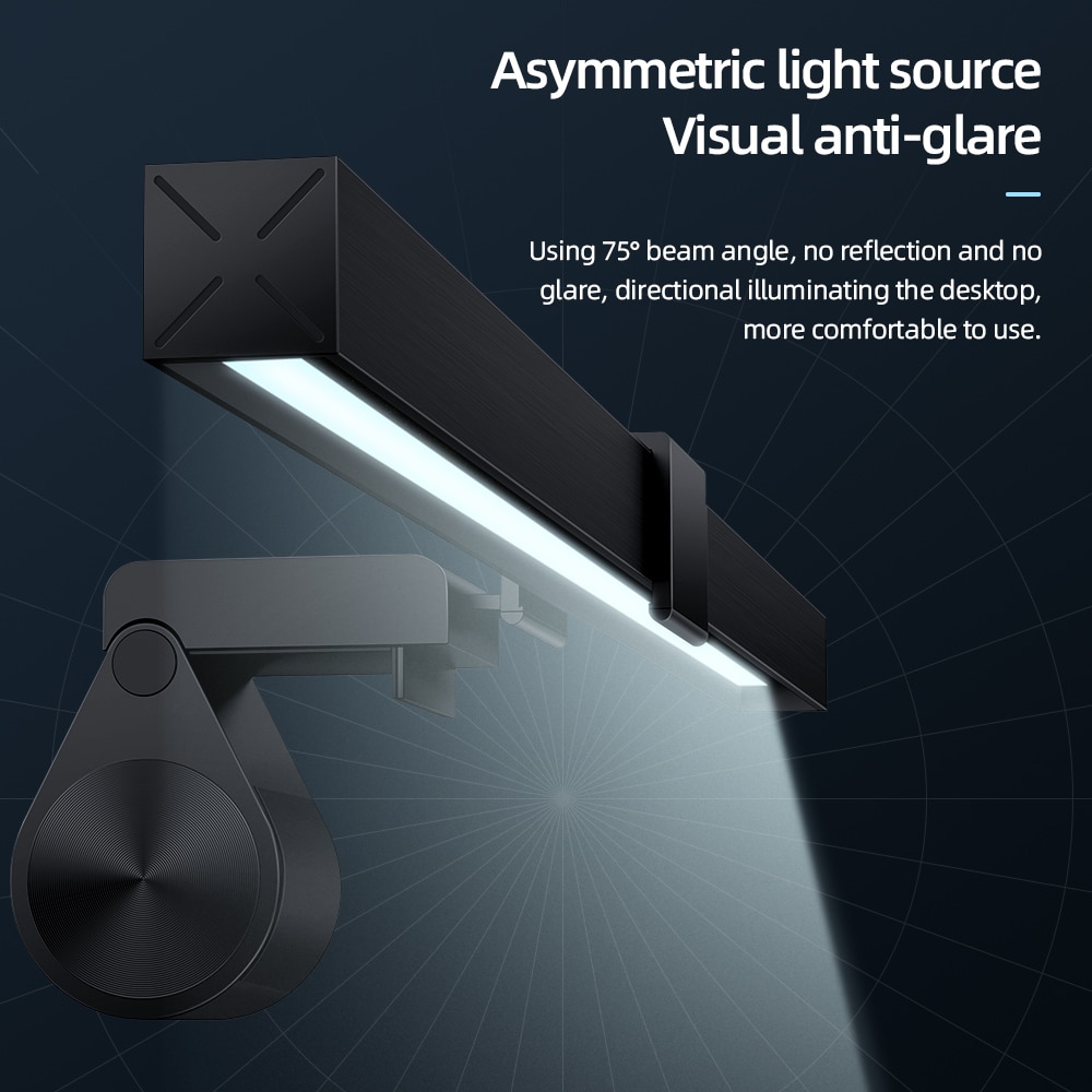 HOCO USB Asymmetric Light Source Screen Hanging Light Black Screen Light Computer Light Led Desk Lamp Monitor Light Reading