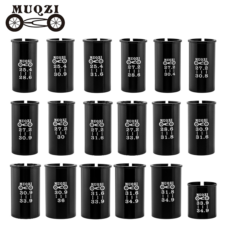 MUQZI-Adaptateur de Tube de Tige de Selle, Longueur 60mm, 22.2, 25.4 à 27.2, 30, 28.6, 30.4, 30.8, 30.9, 31.6, 31.8, 33.9, 34.9, 36mm