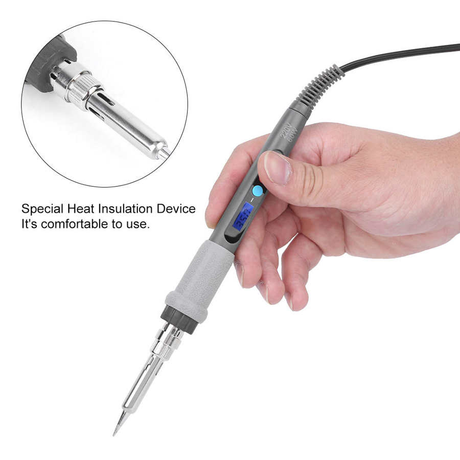 Electric Soldering Iron Portable Constant Temperature Digital LCD Display Soldering Iron 900M Series Soldering Iron Tip for