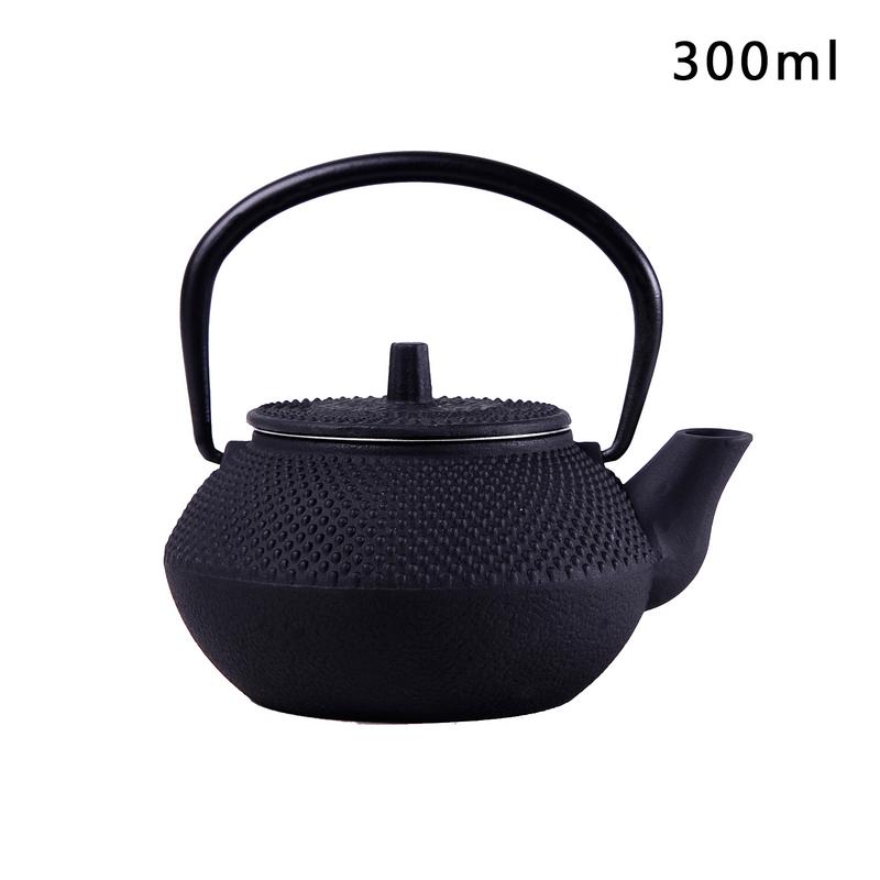 50ML/300ML/550ML/900ML Mini Cast Iron Kettle Teapot Tea Set: 300ml