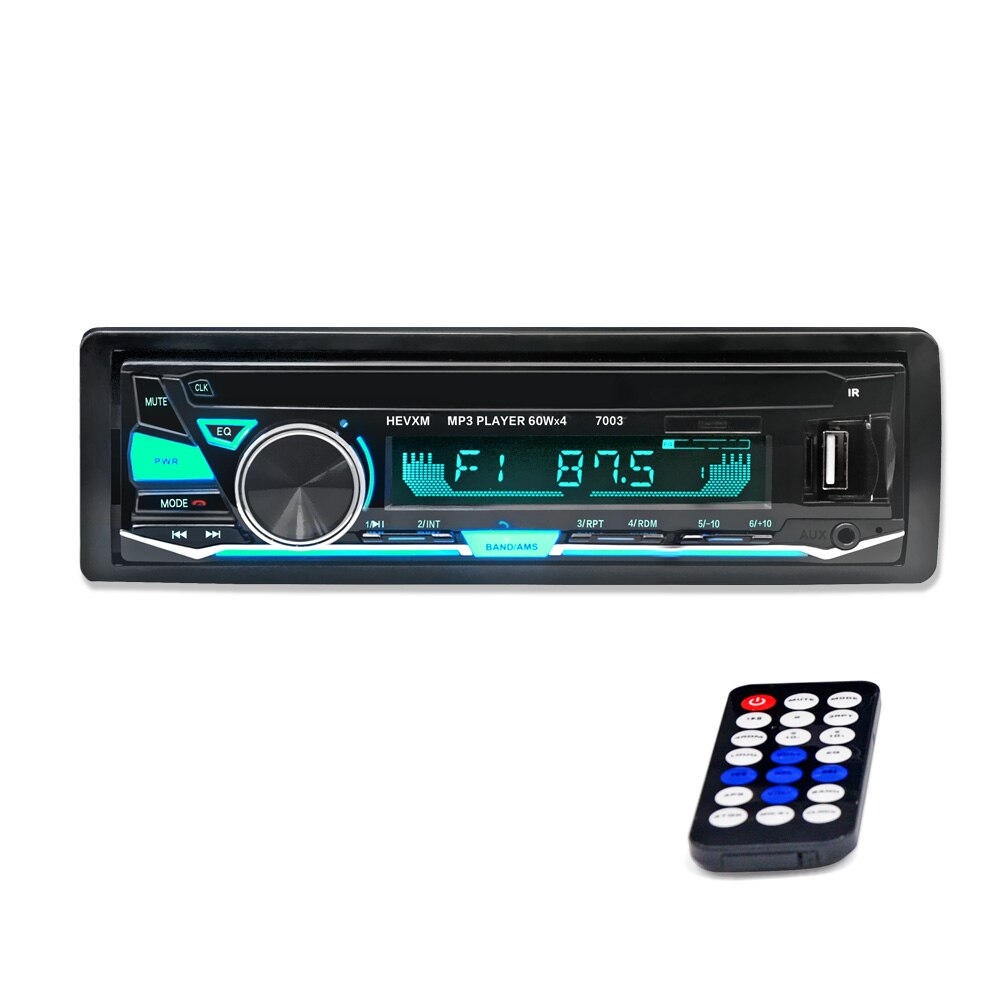 Bluetooth Autoradio Autoradio Radio Fm Aux Ingang Ontvanger Sd Usb 12V In-Dash 1 Din MP3 Multimedia speler