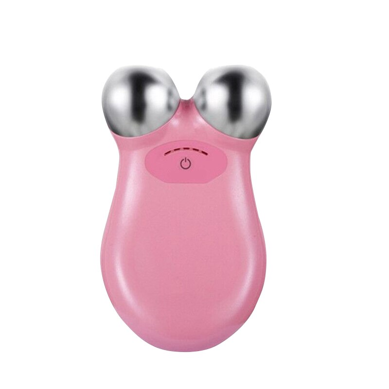 Mini Microcurrent Face Lift Machine V Shaped Lifting Face Electric Facial Massager Beauty Tighten Skin Body Shaping Relaxation: Pink