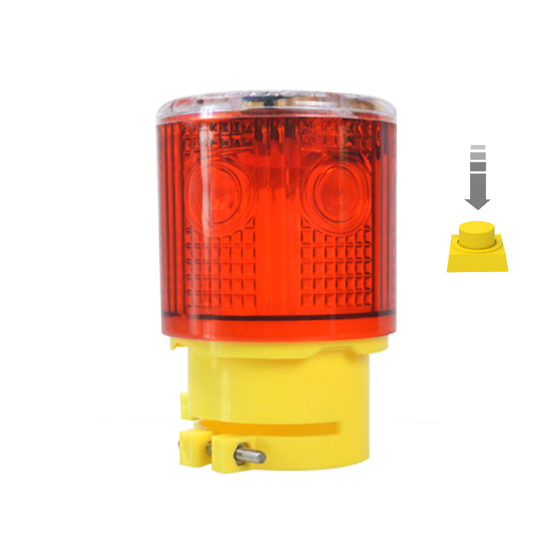 Rain-proof Optical Controlled Solar Powered Warning Alarm Lamp Safety Signal Traffic Light 6 LED 800mAh With ON/OFF Switch
