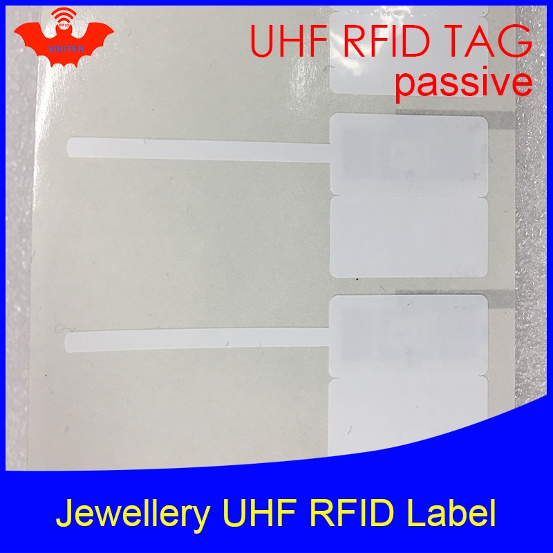 UHF RFID jewelry Jewellery watch tag EPC 6C sticker 915m 868m 860-960MHZ M4e small adhensive printable passive RFID PET label