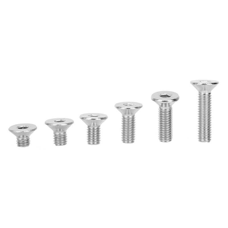 Stainless Steel Flat Hex Socket Screw Screw for Fastening Plastic Electronics Industry Soft Metal