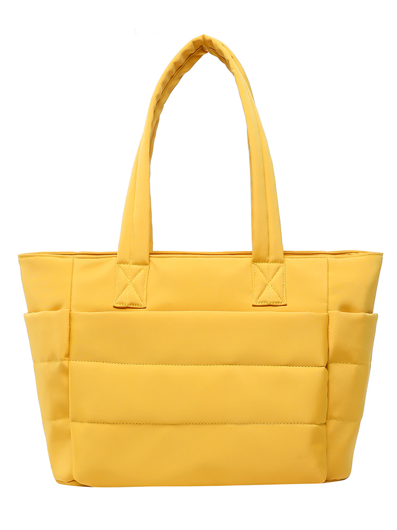 Bolso de mano para mujer, bolsa de almacenamiento de hombro para ir al trabajo a la , bolso sencillo para salir de mamá, bolso de viaje de gran capacidad para Fitness: YELLOW
