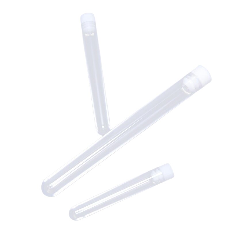 10PCS Clear Plastic Embroidery Felting Sewing Needles Container Pin Needle Storage Tubes Bottle Holder Storage Cases