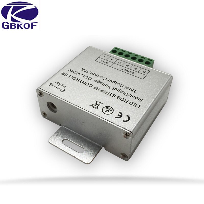 DC 12V-24V 18A RGB Controller for 3528 5050 RGB LED Strip Light Wireless RF Touch Panel Dimmer RGB Remote Controller