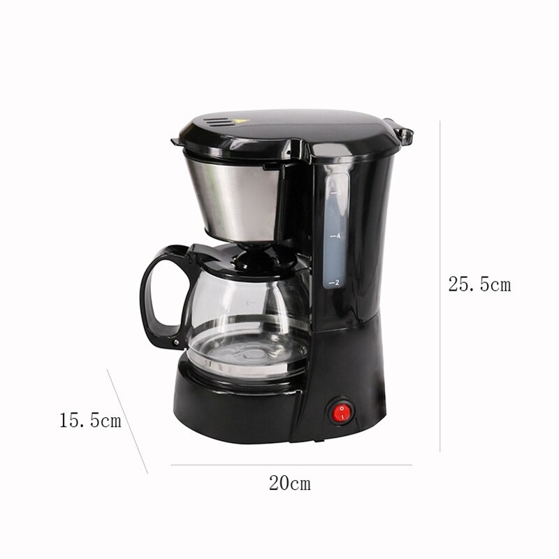 650Ml Electric Automatic Drip Coffee Maker Household Coffee Machine Coffee Pot Mini American Drip Coffee Machine for Make Tea Co