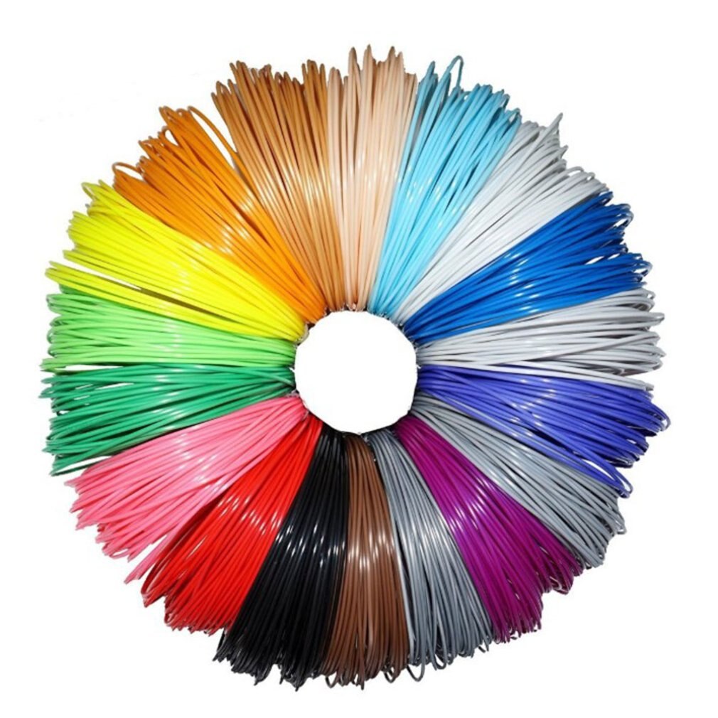Premium 3D Printer Filament 1.75mm PLA ABS PETG TPU Wood MakerBot Durable Thermoplastic ABS 3D Printer Filament: 20 random colors 10m