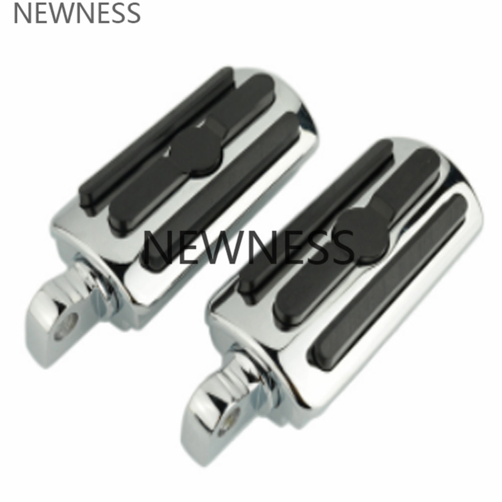 Motorcycle Foot Pegs Adjustable Long Angled Highway Peg Mount 1 1/4" 32mm Engine Guard Footrest for Harley Sportster Dyna: Footpeg F