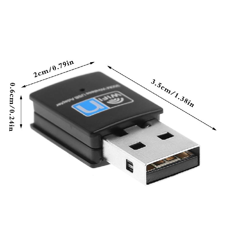 802.11n/G/B 300Mbps USB2.0 Netwerk Lan Dongle Wifi Draadloze Adapter Geen Antenne