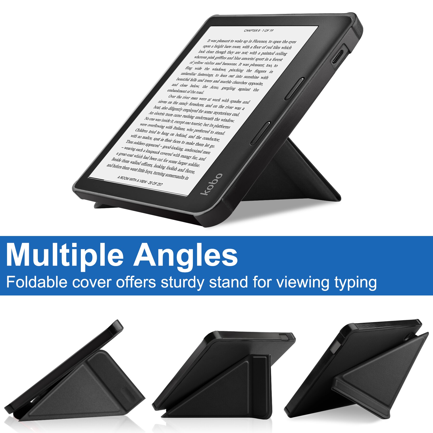 Slim Ultra Magnetic Stand Hard Back Shell Protective Smart Cover Case For All Kobo Libra 2 eReader Kids Transformers