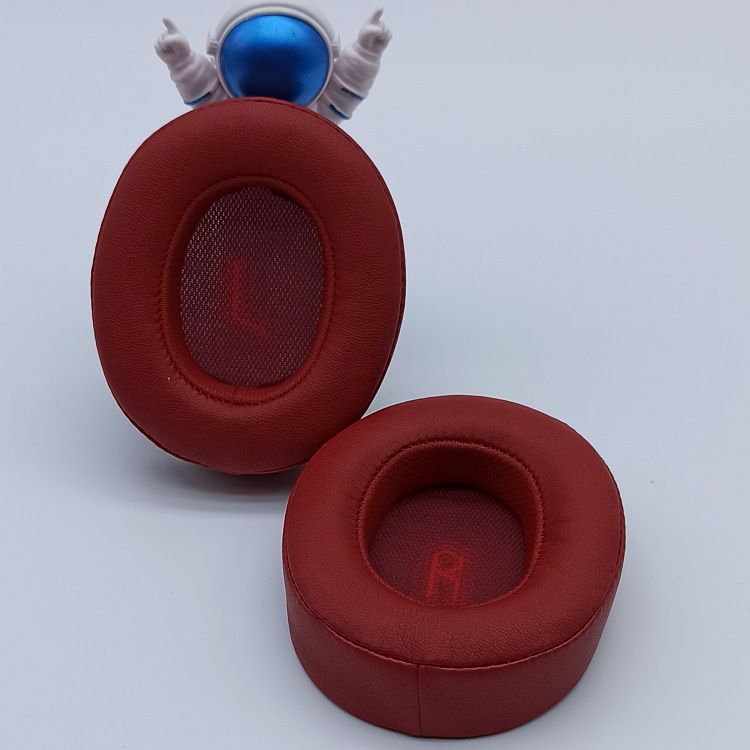 Ear Pad Voor Jbl E55BT Quincy E55BT Headset Vervanging Hoofdtelefoon Memory Foam Vervanging Oorkussen Foam Oorkussens: Red printed LR
