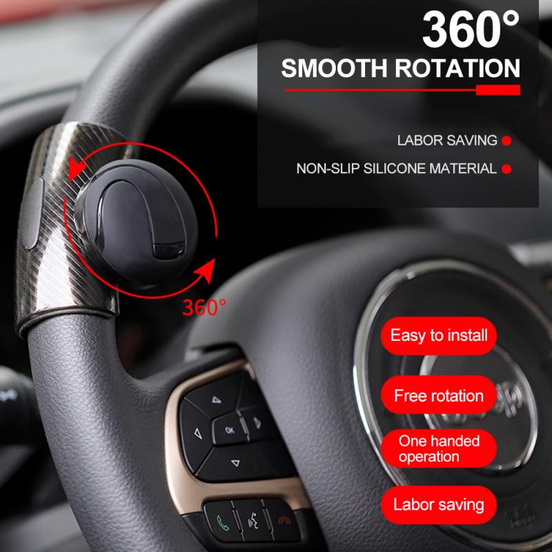 Car Steering Wheel Booster Knob Silicone Steering Wheel Assistive Ball Power Booster Reversing Effort-saving Spinner Universal