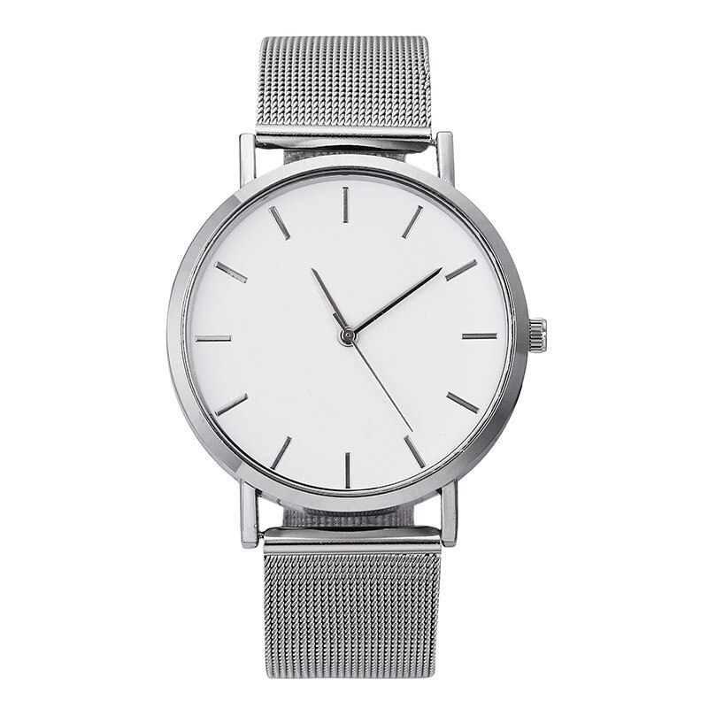 Watch Men Watch Ultra-Thin Watches Quartz Stainless Steel Band Simple Wrist Watch Male Clock: C