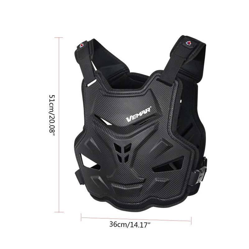 Adult Motorcycle Dirt Bike Body Armor Protective Gear Chest Back Protector Vest N84F