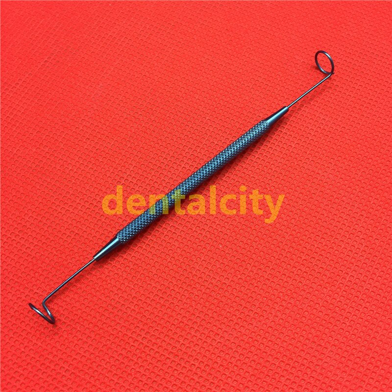 1pcs Titanium double ended pigtail probe ophthalmic eye surgical instruments