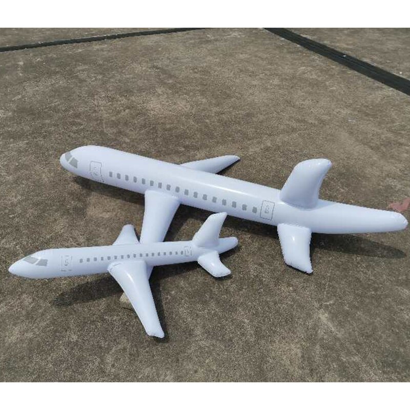 Vliegtuig Inflatie Model Speelgoed Voor Kids Outdoor Indoor 1/2/3 M Vliegtuig Inflatie Speelgoed Witte Decoratieve vliegtuig Mini