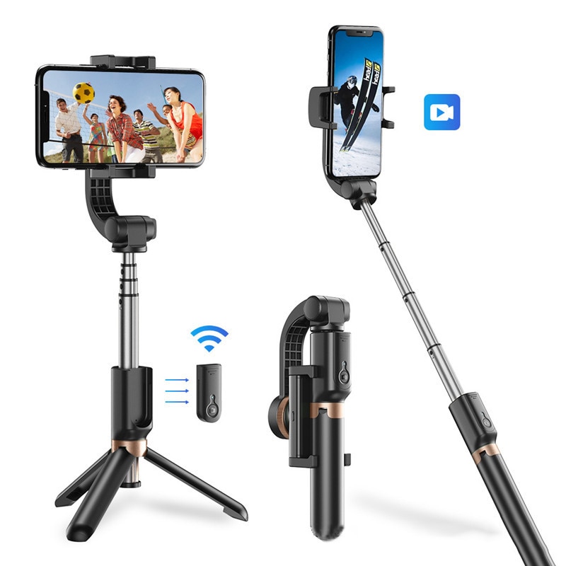 Mobiele Telefoon Stabilisator Anti-Shake Selfie Stok Statief Flexiable Draagbare Duurzaam Draadloze Bluetooth Stabilisator Voor Telefoon Camera