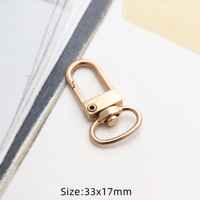 5pcs Metal Swivel Snap Lobster Claw Clasp Carabiner for DIY Handbag Jewelry Keyring Keychain Make Supplies Accessories