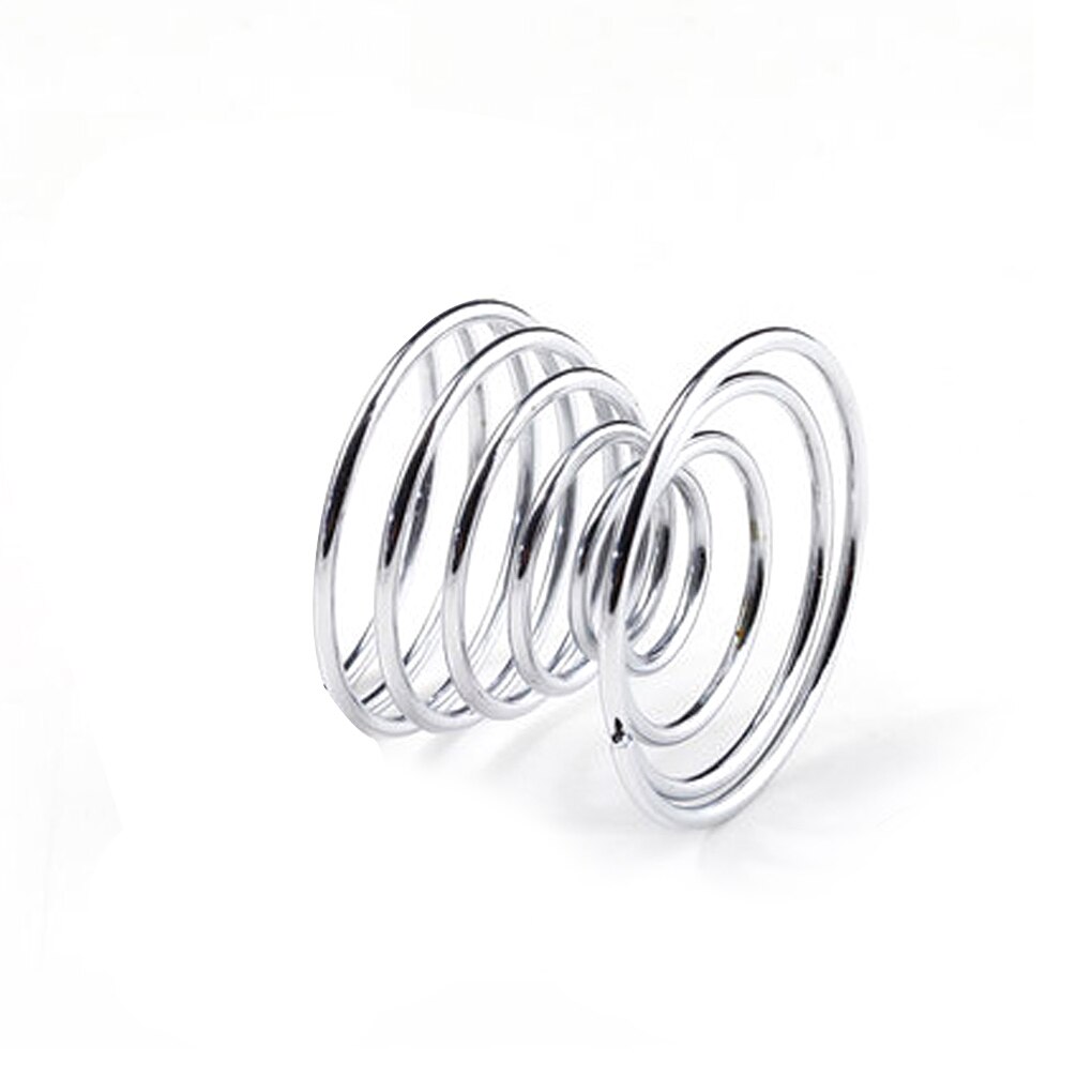 1pc ägghållare metall äggkopp spiral kök frukost matlagning verktyg ägg fjäderhållare