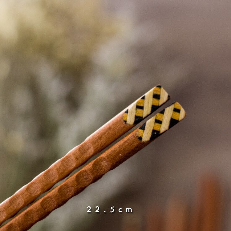 Juego de palillos de madera de hierro Natural japonés hecho a mano, de valor, cordel de comida china para Sushi 1 par: Gris