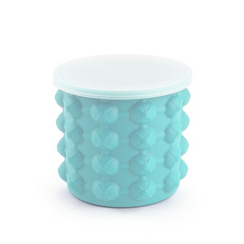 Cubo de hielo de silicona para champán, Whisky, cerveza, fabricante de cubitos de hielo, portátil, enfriador de vino, herramientas de bar, accesorios de cocina: S