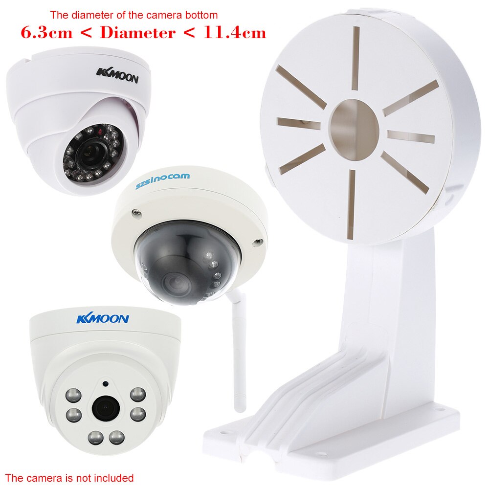 Universal Wall Mount Hanging Plastic Bracket For CCTV Dome Camera Waterproof Multiple Hole Sites Suit Different Camera Size