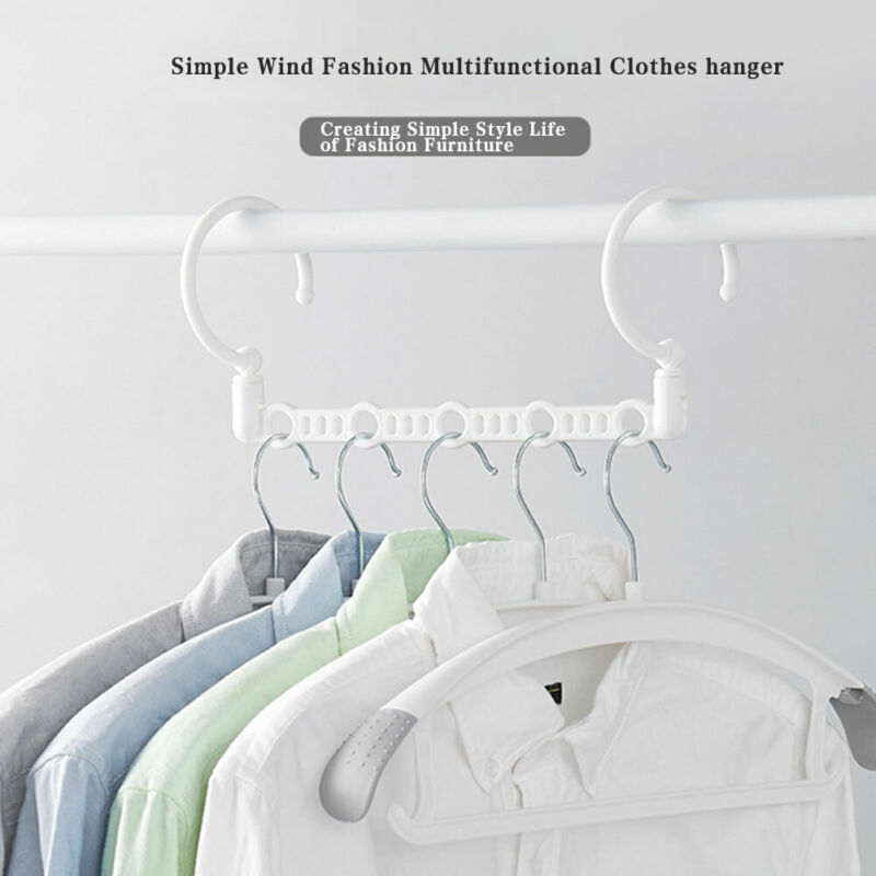 Ruimtebesparende hanger, magische kledinghanger met haak, kastorganizer, amerikaanse kleding- en garderobekastopslag