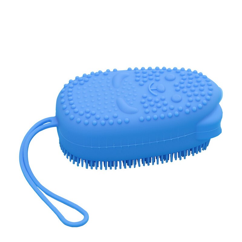 Corps douche frotter Massage éponge rapide moussant bain brosse salle de bain Silicone doux frottement Massage bulle bain éponge brosse: C