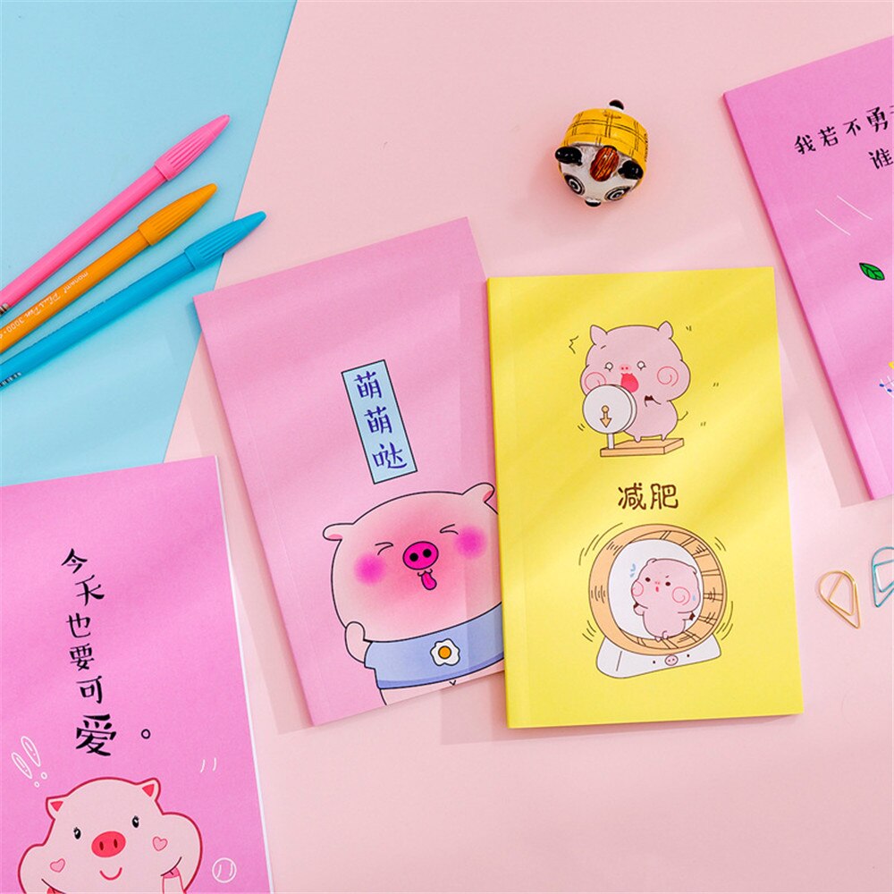 50 sheets Reusable Erasable Notebook Notepad Note Pig cartoon notepad note book as girl save paper School Office Stationery