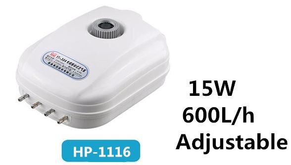 110-240V Ultra Leise Luftpumpe Für Aquarium Aquarium Doppel Outlets Sauerstoff Pumpe Einstellbare Langlebige Pumpe Schwarz körper Hohe Qualit: HP-1116 / 220-240v 50hz