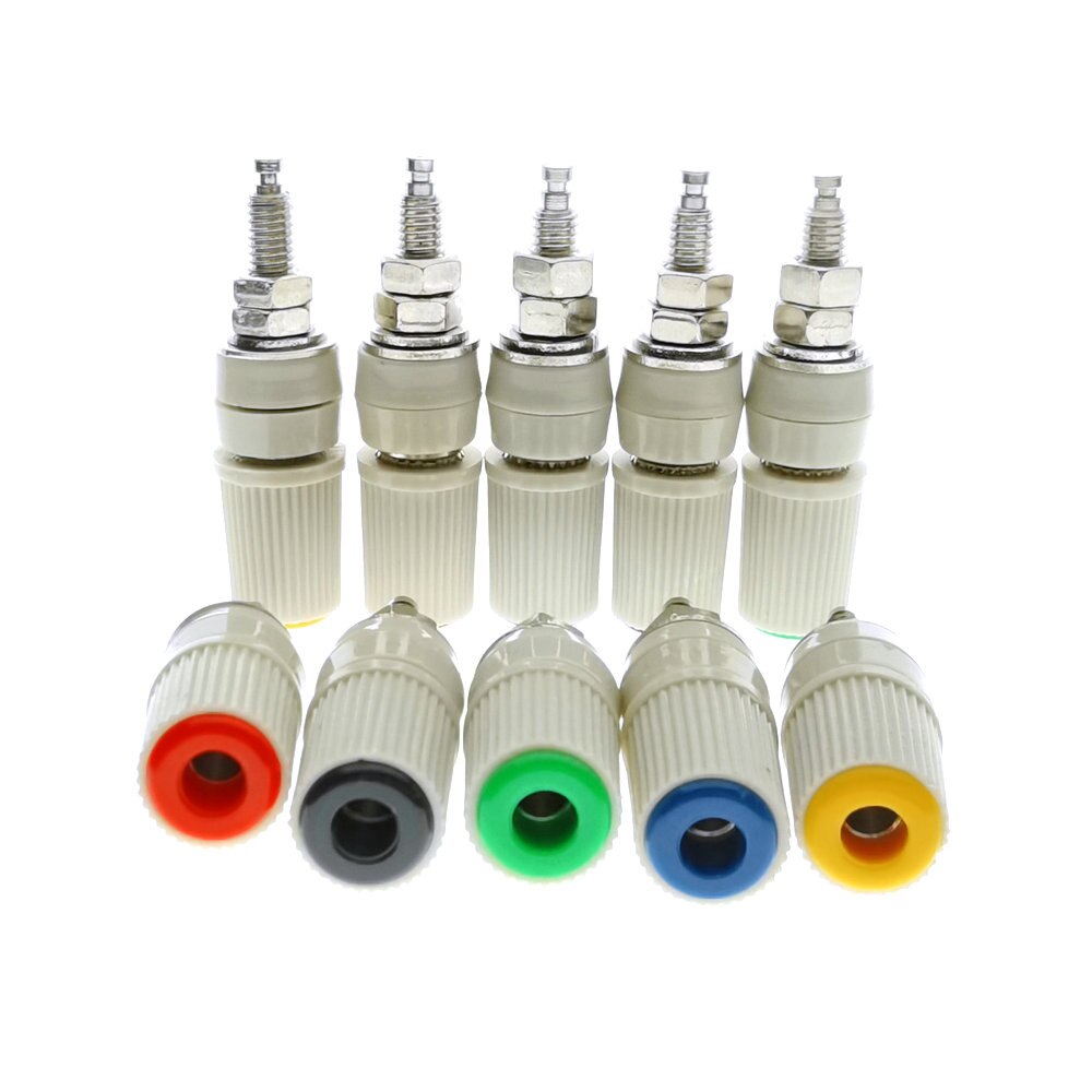 1 st 30a kontakter förstärkare terminal bindande post banan högtalare plug jack adapter uttag