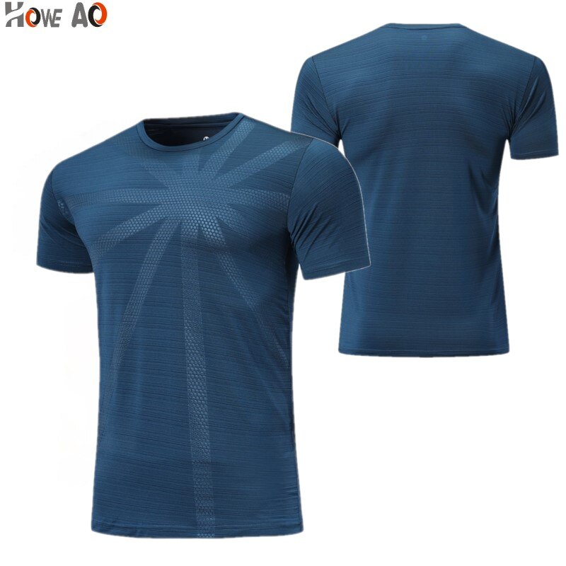 HOWE AO Sports Shirts Men Running T Shirt Training Exericise Breathable Gym Shirt Workout Fitness Sports top